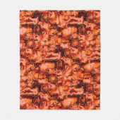 Abstracte tekening in mozaïekgesculpeerde koraalto fleece deken (Voorkant)