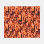 Abstracte tekening in mozaïekgesculpeerde koraalto fleece deken (Voorkant (Horizontaal))