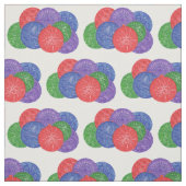 Abstracte tekening Kleurrijke Kerstballen Stof (Swatch)