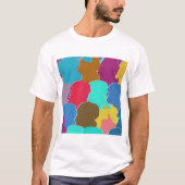 Abstracte tekening t-shirt (Voorkant)