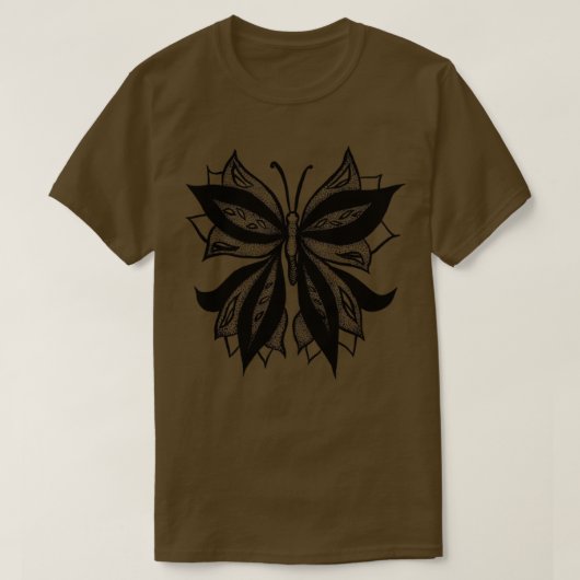 Abstracte Tekening van de inkt met ingeschaald bui T-shirt (Design voorkant)