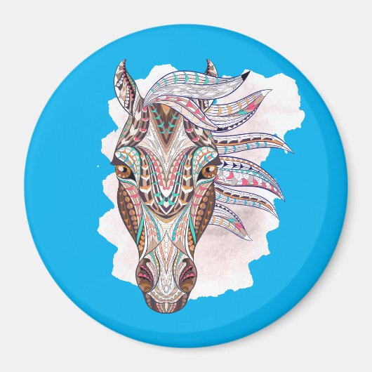 Abstracte tekening van een paardenmagneet magneet (Voorkant)