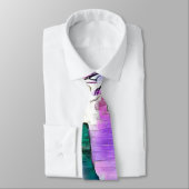 Abstracte tekening van kleurrijke bloemen stropdas (Gebonden)