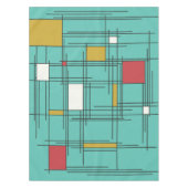 abstracte tekenlijnen uit de jaren 1940 tafelkleed (Voorkant)