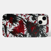 Abstracte tekens in zwart en rood Case-Mate iPhone case (Achterkant (horizontaal))
