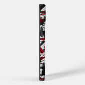 Abstracte tekens in zwart en rood Case-Mate iPhone case (Achterkant / Rechts)