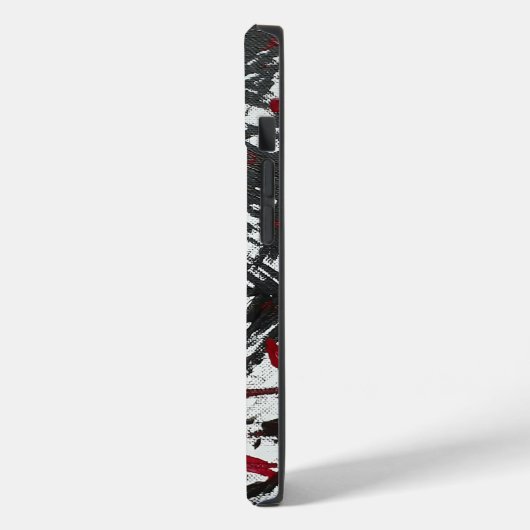 Abstracte tekens in zwart en rood Case-Mate iPhone case (Achterkant / Links)