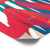 Abstracte tekenstructuur. Kunstbehang. Eenvoudig d Poster (Hoek)