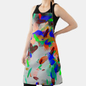 Abstracte tekentextuur met kettingbestendige echte schort (Insitu)