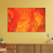 Abstracte tekenverf 8 canvas afdruk (Insitu (Woonkamer))