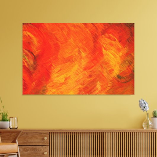 Abstracte tekenverf 8 canvas afdruk (Insitu (Woonkamer))