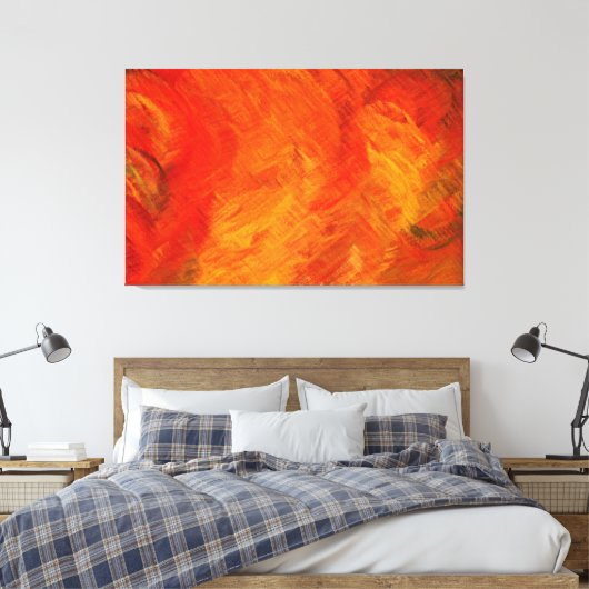 Abstracte tekenverf 8 canvas afdruk (Insitu (Slaapkamer))
