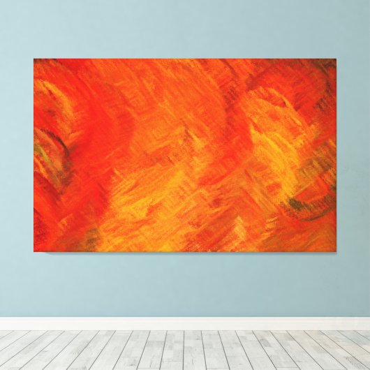 Abstracte tekenverf 8 canvas afdruk (Insitu (Houten vloer))