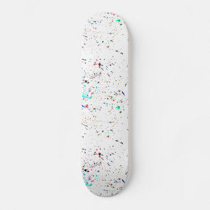 Abstracte tekenverf scènes potty skateboard