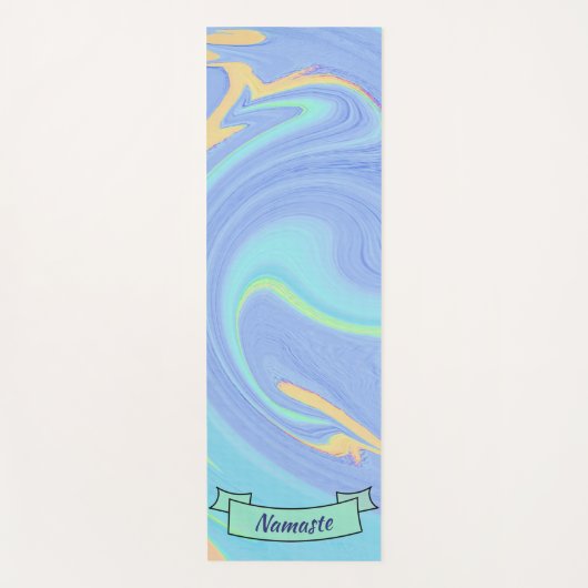 Abstracte tekstbanner voor kleurrijke verf - Aange Yogamat (Voorkant)