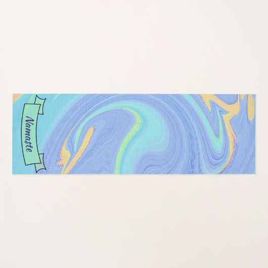 Abstracte tekstbanner voor kleurrijke verf - Aange Yogamat (Voorkant (horizontaal))