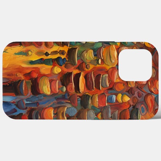 Abstracte telefoonkwestie Case-Mate iPhone case (Achterkant (horizontaal))