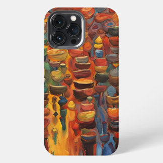 Abstracte telefoonkwestie iPhone 13 pro max hoesje