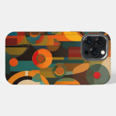 Abstracte telefoonkwestie iPhone hoesje (Achterkant horizontaal)