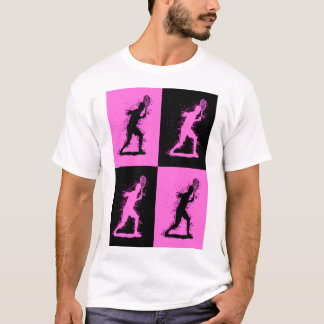 Abstracte tennisspeler - Aquarel stijl T-shirt