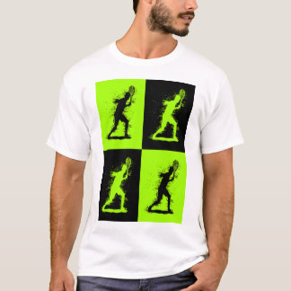 Abstracte tennisspeler - Aquarel stijl T-shirt