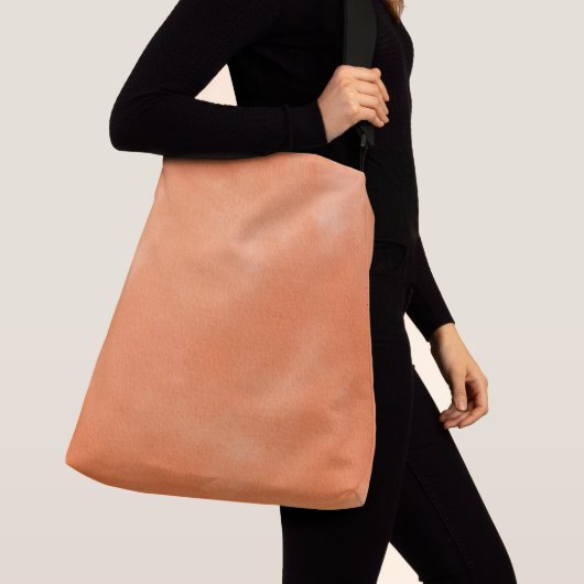 Abstracte terracotta Oranje gradiënt Crossbody Tas (Dichtbij)