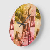 Abstracte Terracotta Shades Designer Grote klok (Hoek)