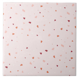 Abstracte terrazzo textuur vloerachtergrond tegeltje