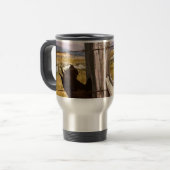 Abstracte Terriers Aluminium Travel Mug Reisbeker (Voorkant links)