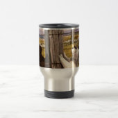 Abstracte Terriers Aluminium Travel Mug Reisbeker (Center)