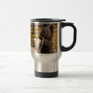 Abstracte Terriers Aluminium Travel Mug Reisbeker