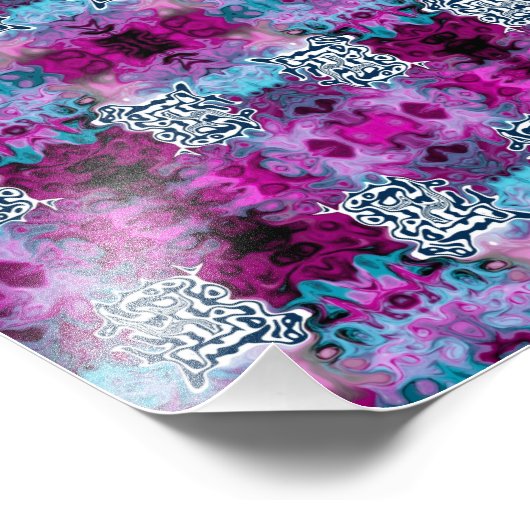 Abstracte terugbetaling foto afdruk (Hoek)