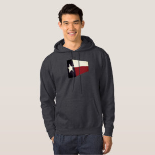 abstracte Texas vlag heren hoodie