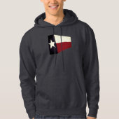 abstracte Texas vlag heren hoodie (Voorkant)