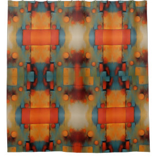 Abstracte Texturele Kunst: Natuur concept kunstkle Douchegordijn