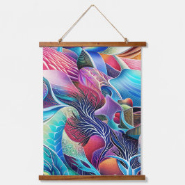 Abstracte texturen hangend wandkleed