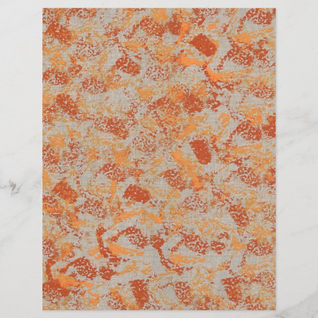 Abstracte texturen in herfstkleuren Scrapbook Pape (Voorkant)