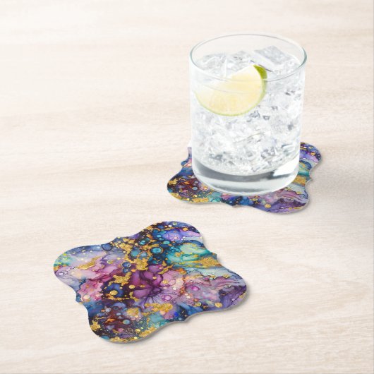 Abstracte texturen kartonnen onderzetters (Insitu)