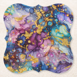 Abstracte texturen kartonnen onderzetters