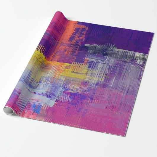 Abstracte textuur. 2d illustratie. Expressieve han Cadeaupapier (Uitgerold)