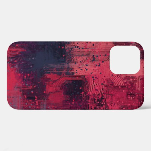 Abstracte textuur. 2d illustratie. Expressieve han Case-Mate iPhone Case (Achterkant (horizontaal))