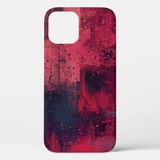 Abstracte textuur. 2d illustratie. Expressieve han Case-Mate iPhone Case (Achterkant)