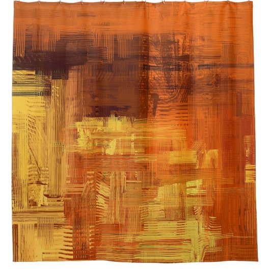 Abstracte textuur. 2d illustratie. Expressieve han Douchegordijn (Voorkant)