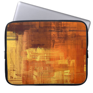 Abstracte textuur. 2d illustratie. Expressieve han Laptop Sleeve