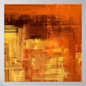 Abstracte textuur. 2d illustratie. Expressieve han Poster (Voorkant)