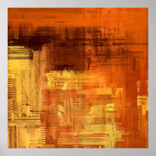 Abstracte textuur. 2d illustratie. Expressieve han Poster