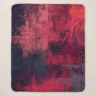 Abstracte textuur. 2d illustratie. Expressieve han Sherpa Deken