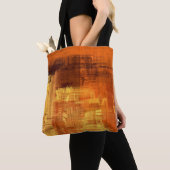 Abstracte textuur. 2d illustratie. Expressieve han Tote Bag (Dichtbij)