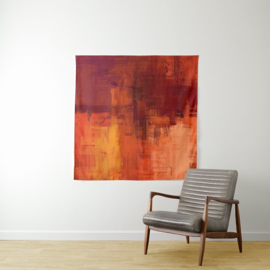 Abstracte textuur. 2d illustratie. Expressieve han Wandkleed (In situ)