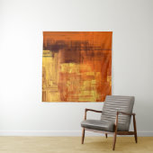 Abstracte textuur. 2d illustratie. Expressieve han Wandkleed (In situ)